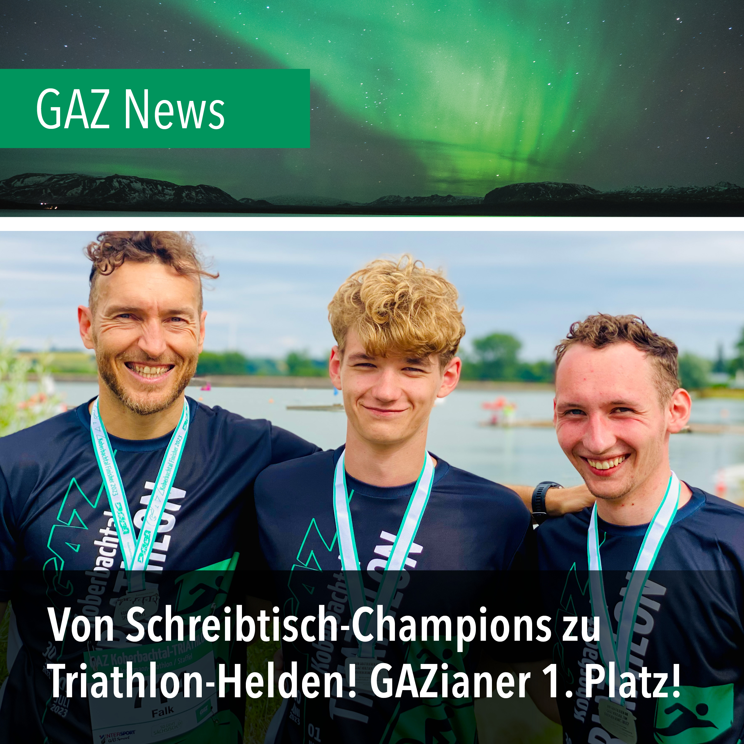 Von Schreibtisch-Champions zu Triathlon-Helden! GAZianer belegen 1. Platz!