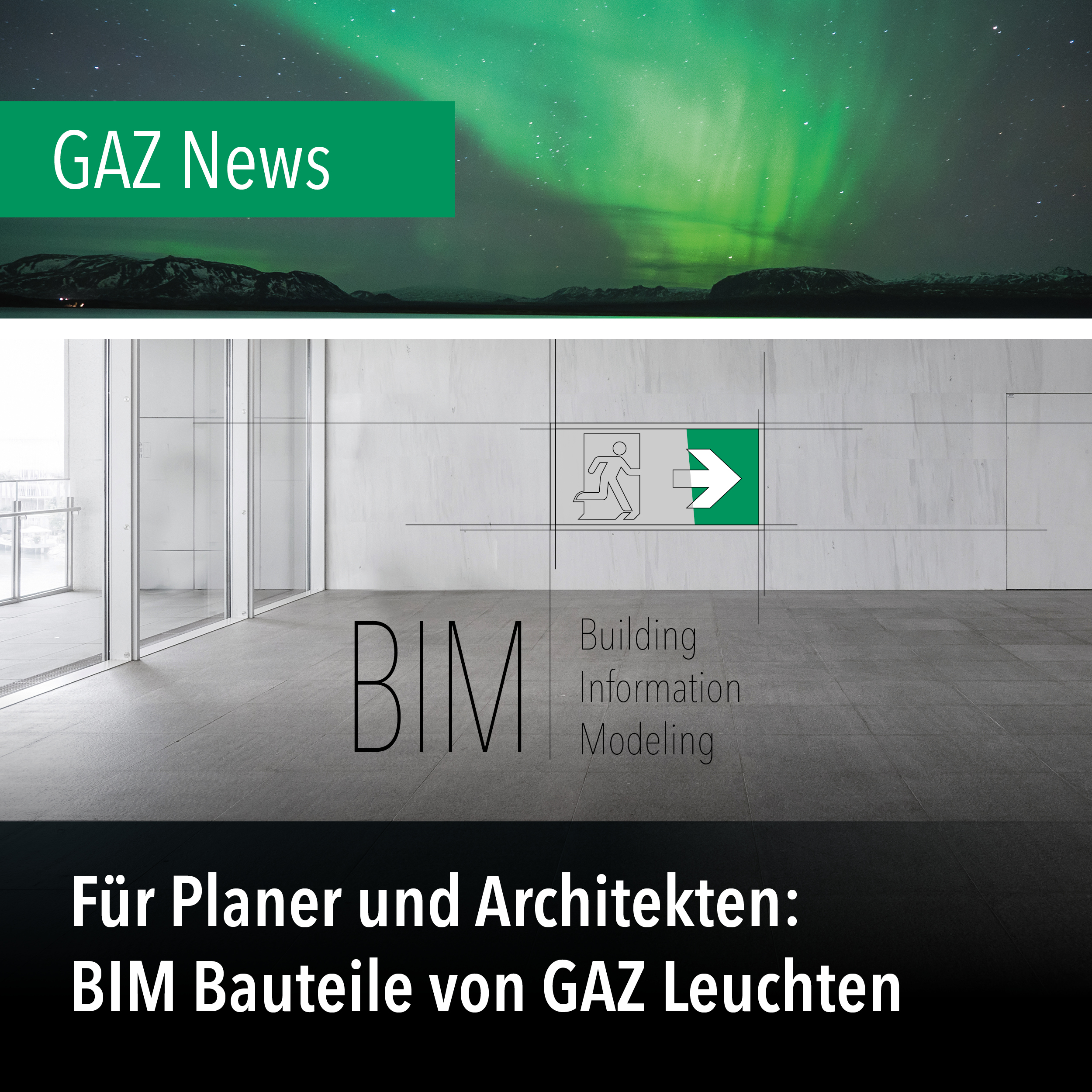 BIM Bauteile unserer GAZ Leuchten