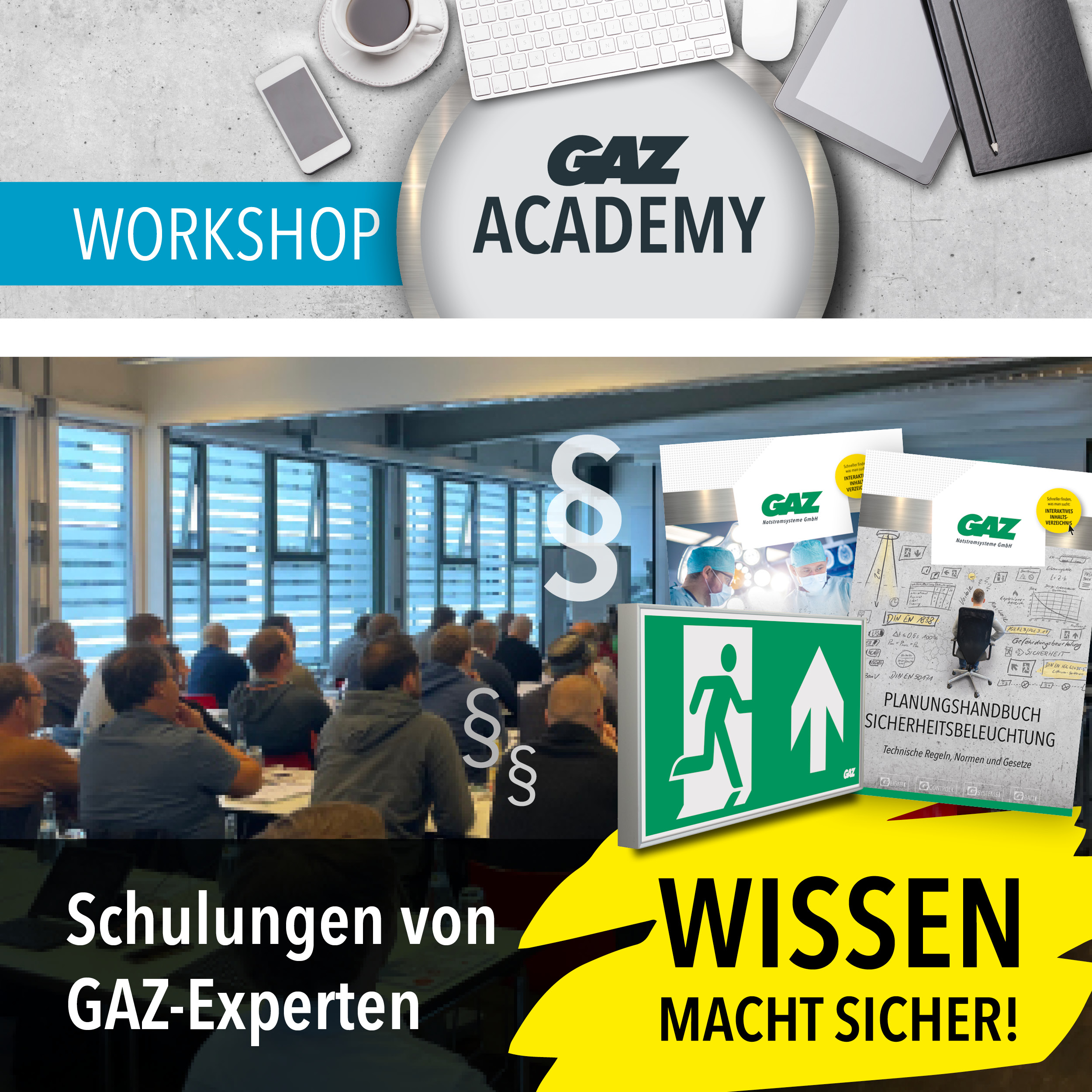 Wissen macht sicher! Individuelle Schulungen von GAZ-Experten in Zwickau, in Ihrer Nähe oder an Ihrem Standort!