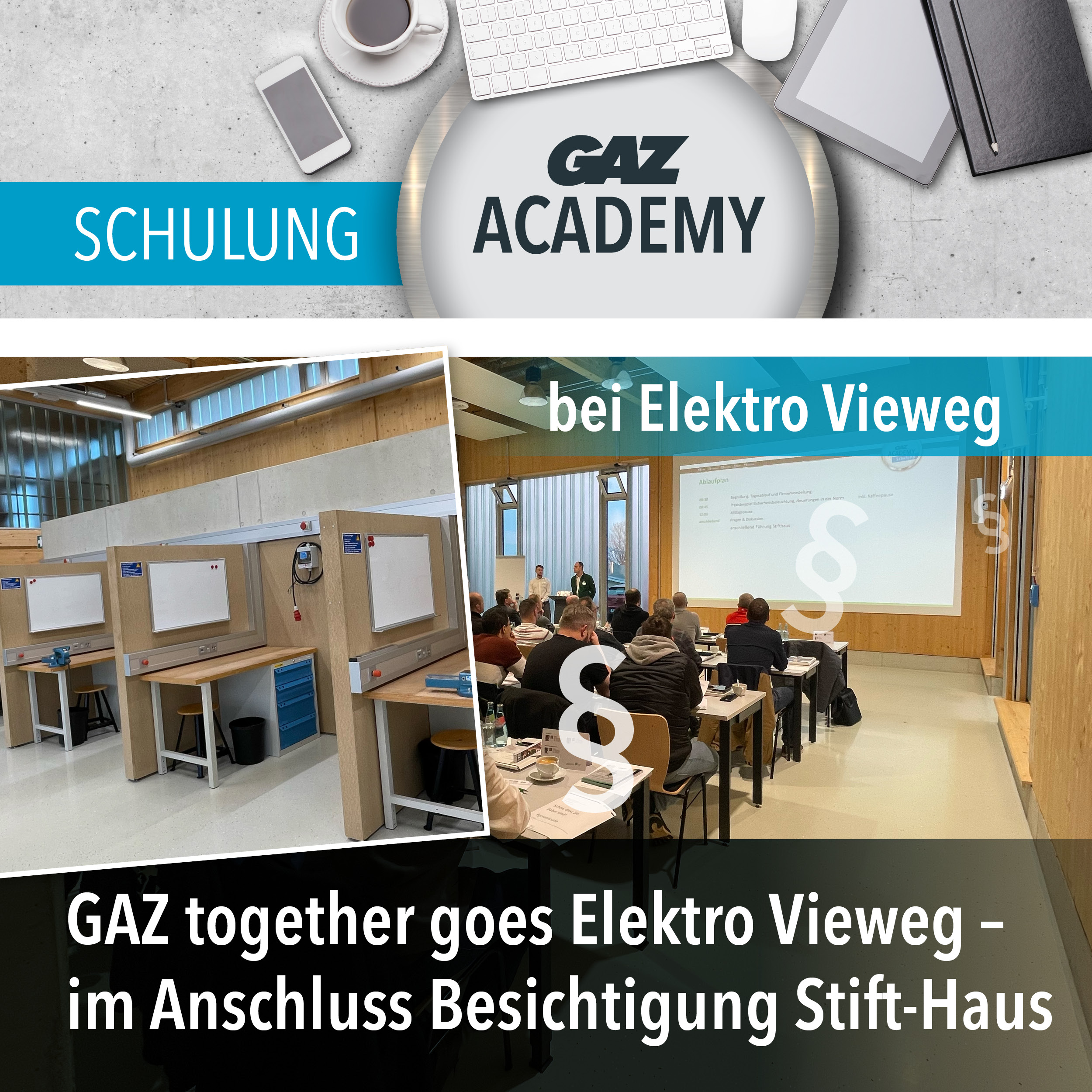 GAZ together bei Elektro Vieweg in Chemnitz – Weiterbildung und Einblicke in die Praxis