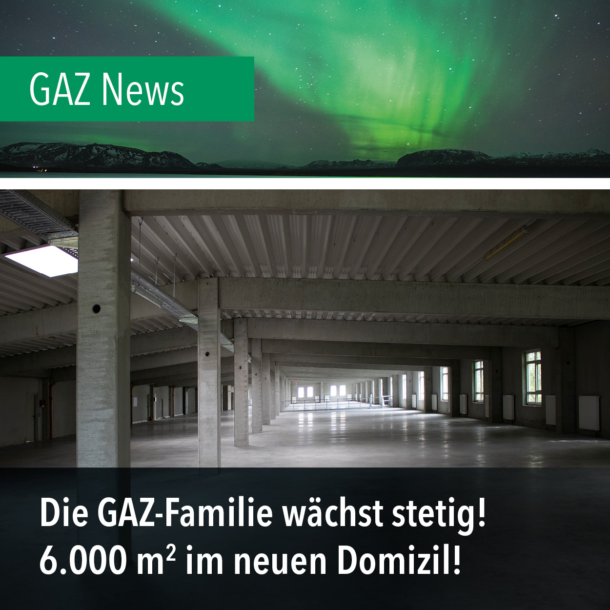 GAZ-News: Die GAZ-Familie wächst stetig! 6.000 qm im neuen Domizil!