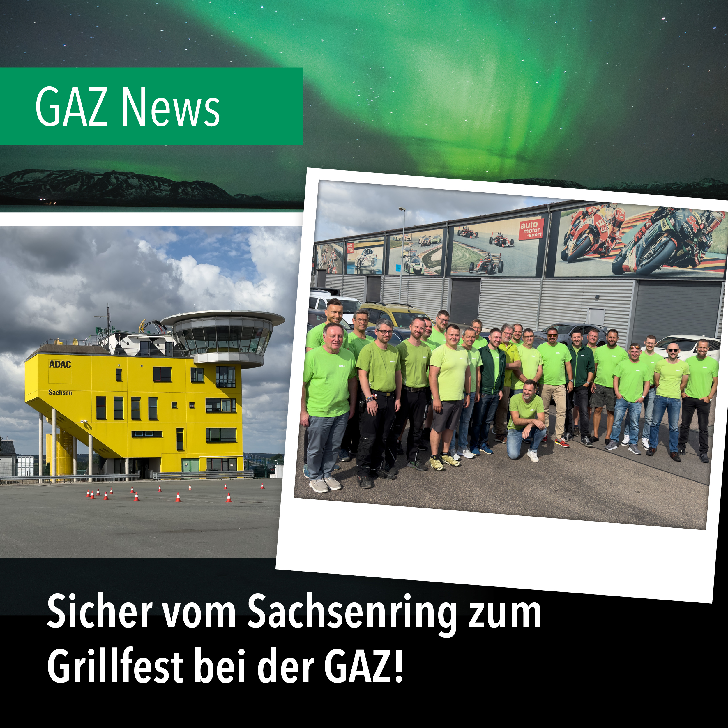 Von der Rennstrecke zum Grillfest: GAZianer meistern Fahrsicherheitstraining auf dem Sachsenring