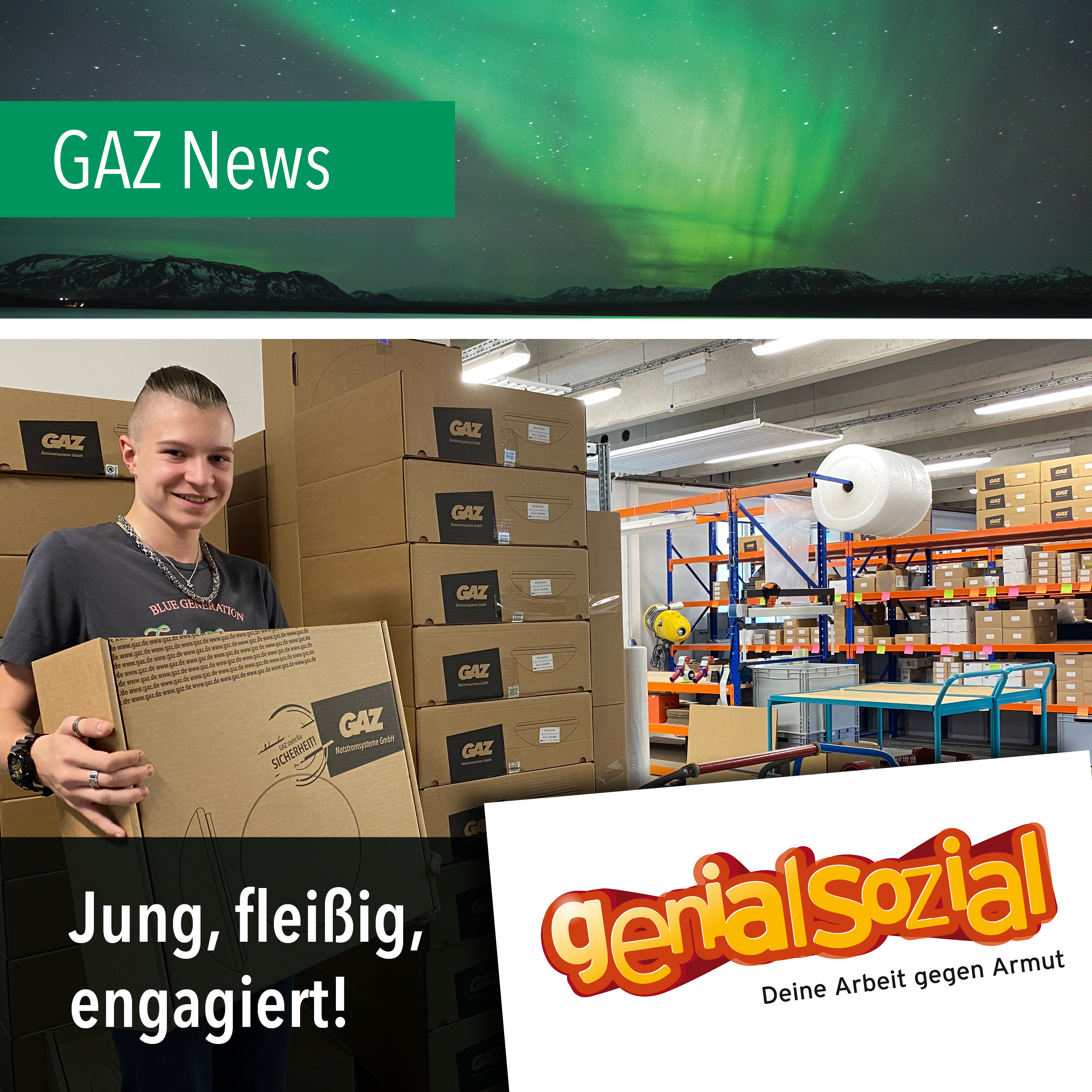 Jung, fleißig und engagiert – Drei Jugendliche bei Aktion "genial sozial"